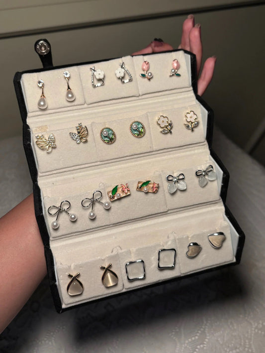 12-Pair Earrings Combo Set